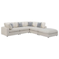 Dulcy - 5 Piece Modular Sectional Sofa - Beige