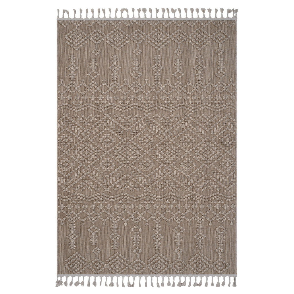 Guros - 4' X 6' Traditional Indoor / Outdoor Area Rug - Natural