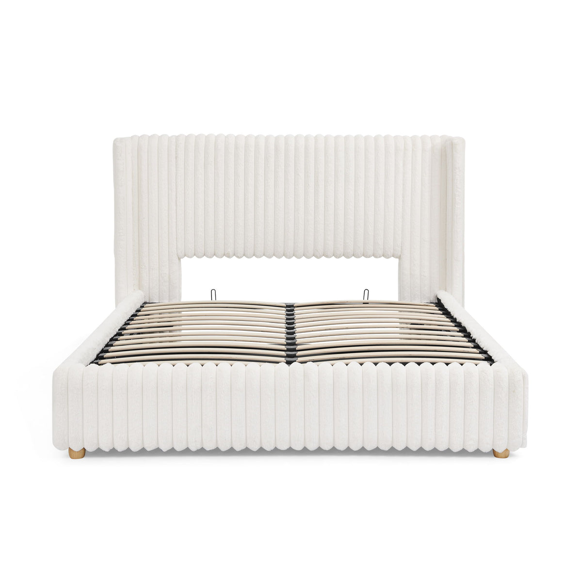 Functional Vertical Striped Bed With Gas Lift Storage