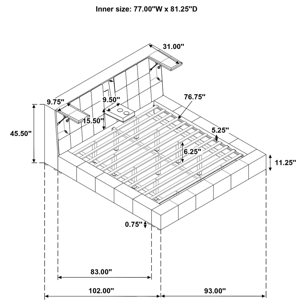 Oliver - Platform Bed