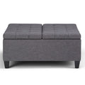 Harrison - Coffee Table Storage Ottoman - Dark Gray