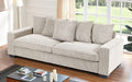 Luxe Sofa With 5 Matching Toss Pillows, Sleek Design, Spacious And Comfortable 3 Seater Couch