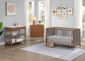 Pixie Zen - 3 In 1 Crib - Walnut Brown