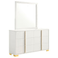 6 Drawer Dresser With Mirror - White