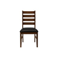 Dining Chair, Dining Room, Side, Upholstered, Transitional (Set of 2) - Brown
