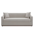 3 Seater Sofa With Wrap Around Armrests And Throw Pillows