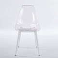 Transparent Dining Chair (Set of 4) - Matte White