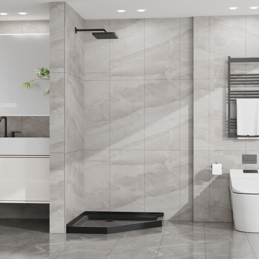 Goodyo - Neo-Angle Shower Base - Black