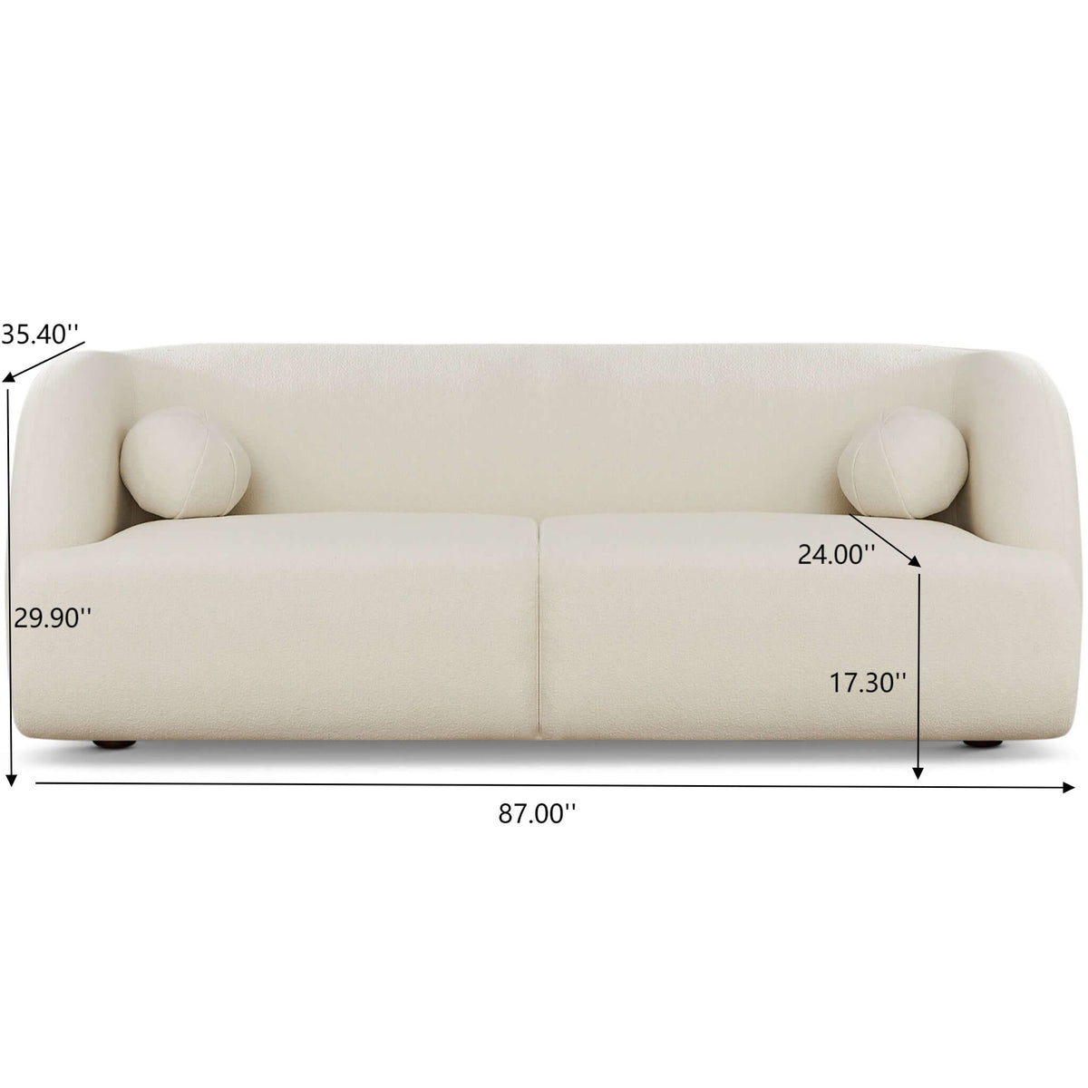 Anna - French Boucle Sofa