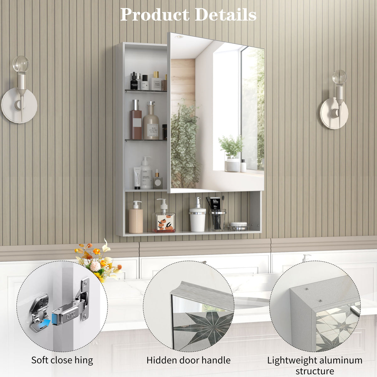 Medicine Cabinet With Mirror For Bathroom