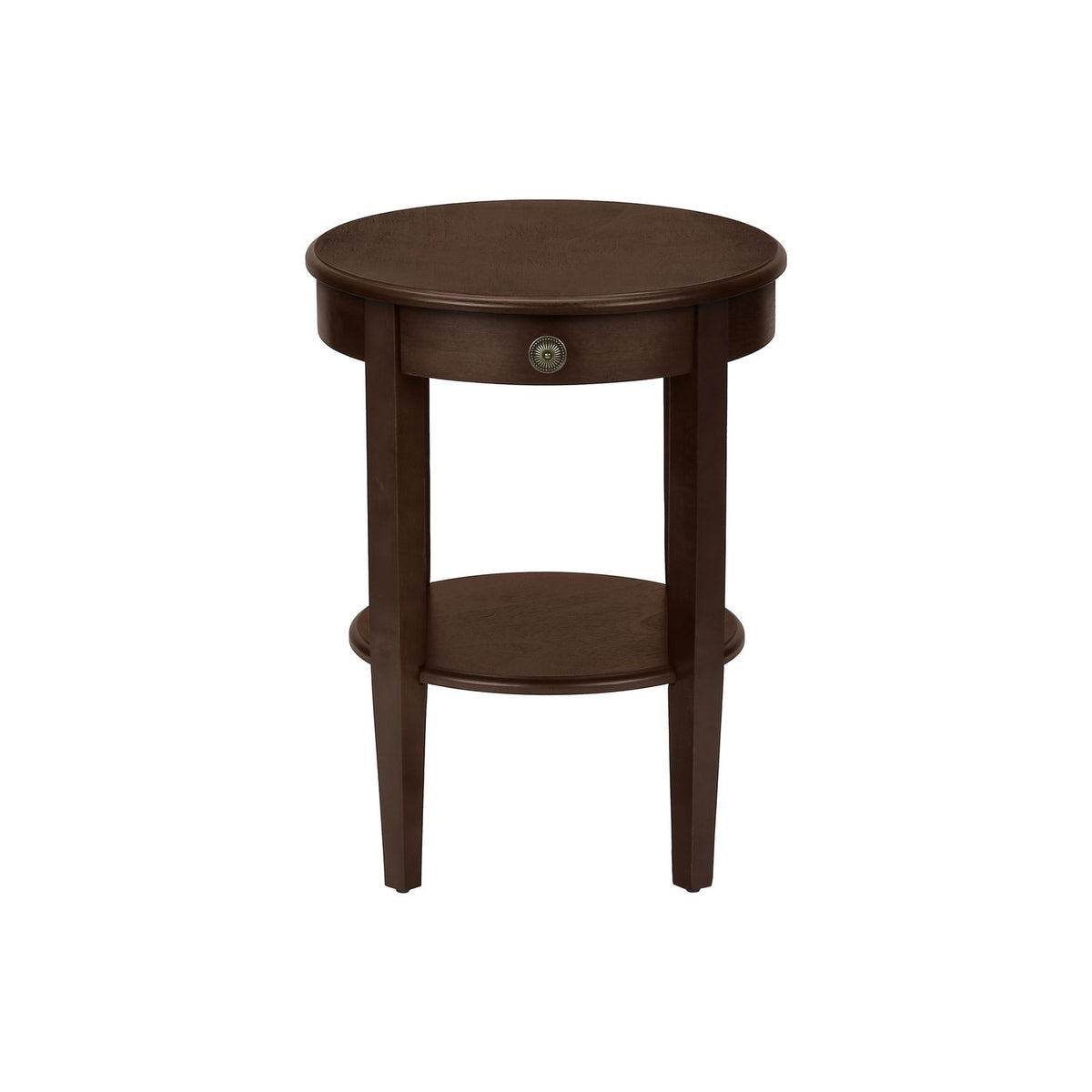 Accent Table, 2 Tier, Transitional - Espresso