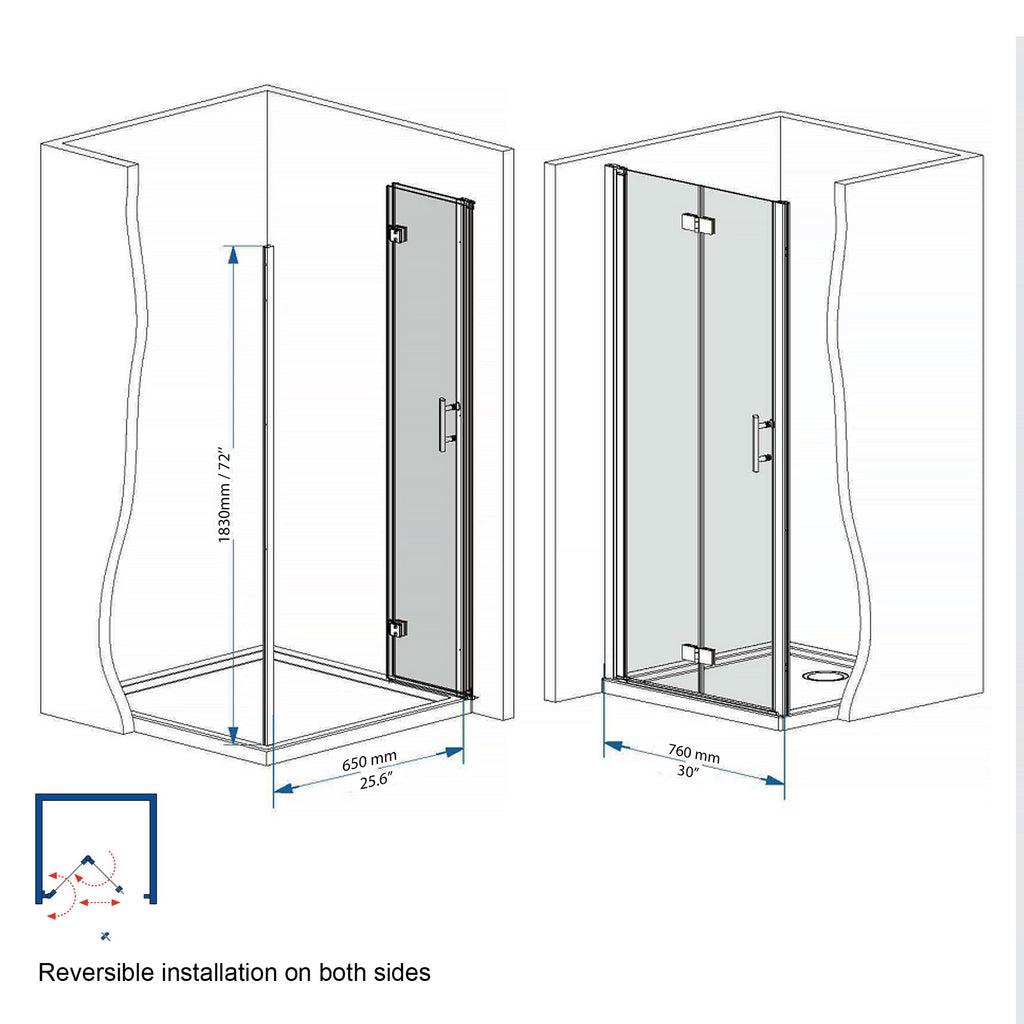 Bifold Shower Door