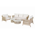 Zira - 5 Piece Patio Sofa Set - Beige