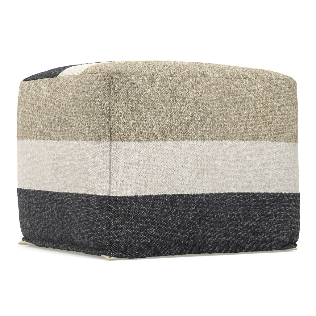 Claudette - Square Pouf - Multi