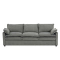 Modern 3 Seater Sofa With Side Storage Pockets For Living Room