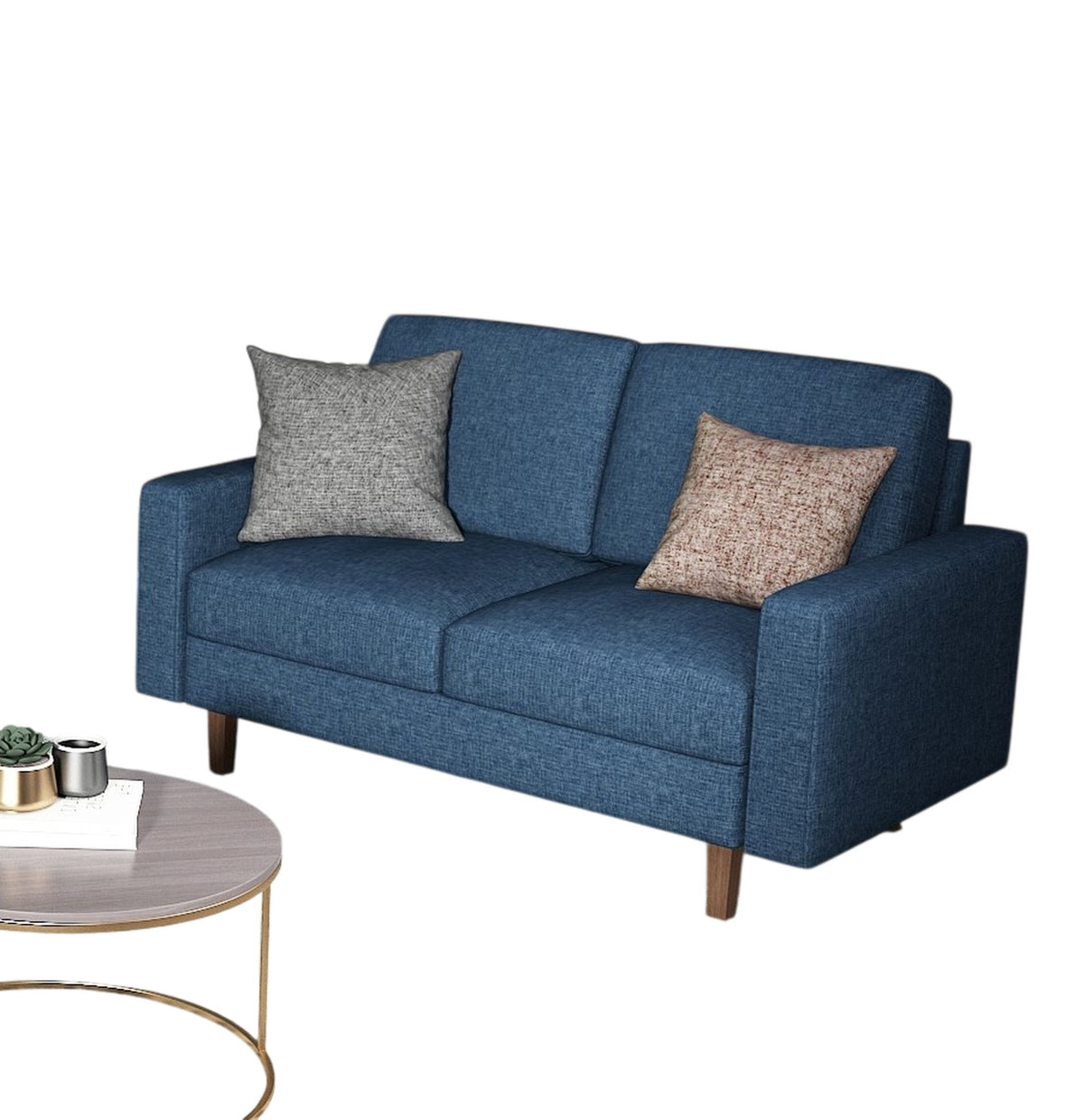 Loveseat Sofa, 2 Seat Couch With Removable Cushion For Living Room