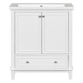 Modern Bathroom Vanity With Sink Combo, Multi Functional Cabinet With Doors And Drawer