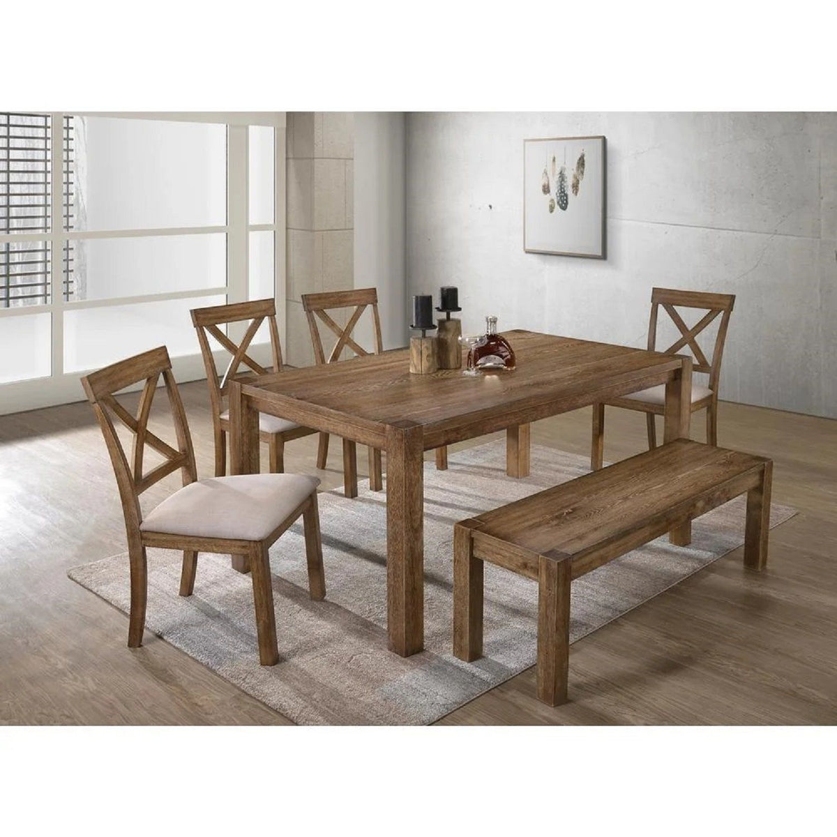 Dining Bench For Dining Room - Brown
