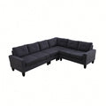 Modular L - Shaped Sectional Sofa 6 Seater 4 Piece Couch With Chaise