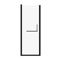 Semi-Frameless Pivot Shower Door With Adjustable Width, Reversible Installation