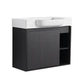 Wall Mounted Bathroom Vanity With Sink, Soft Close Door