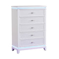 Opium - 5 Drawer Chest - White
