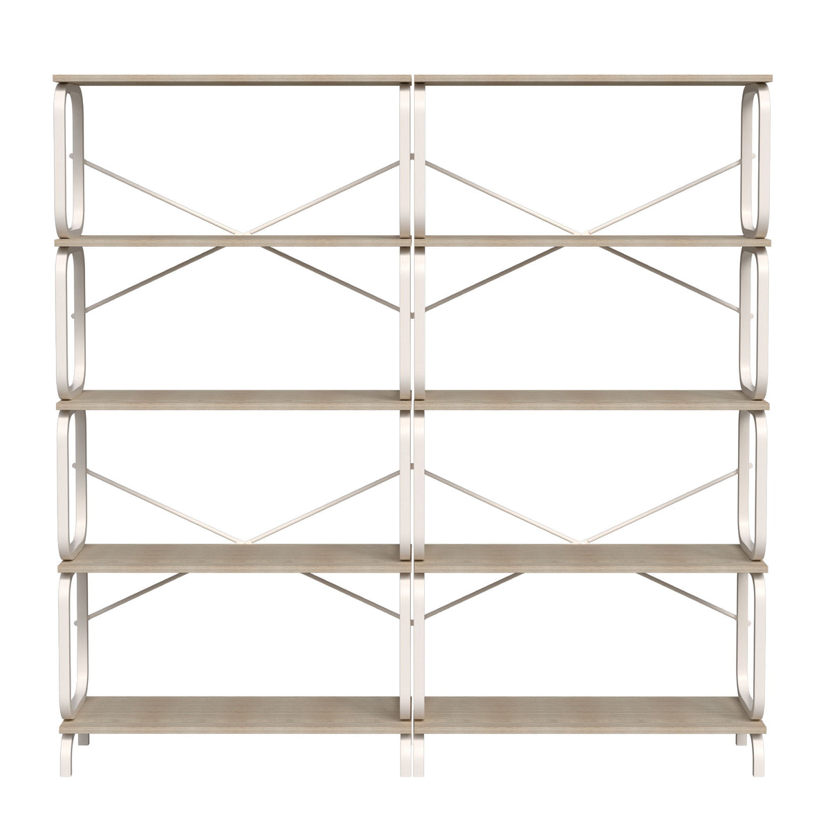 5 Tier Industrial Bookshelf, Tall Bookcase With Open Design, Vintage Storage Organizer