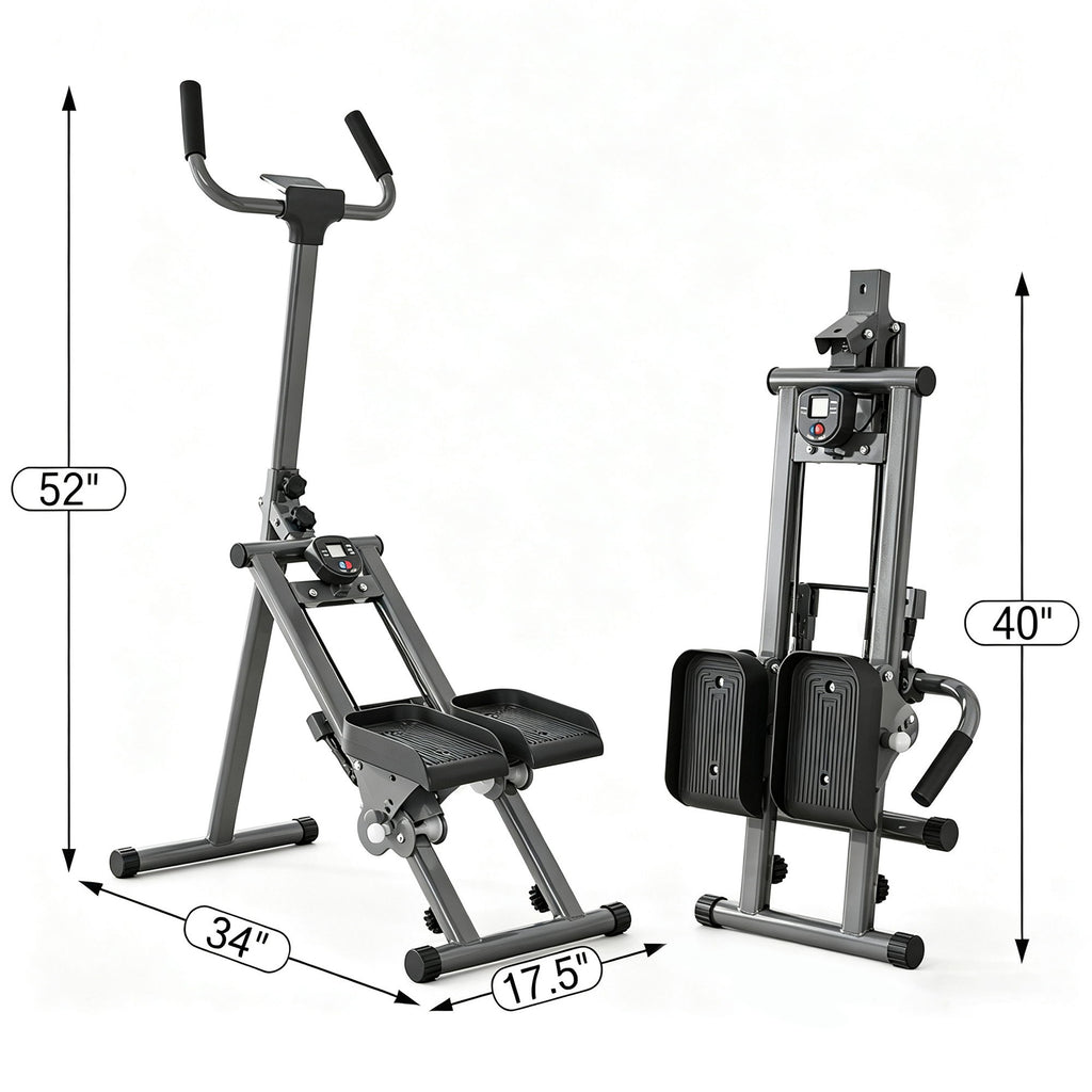 Stair Stepper Machine, Vertical Climber Exercise Equipment With LSD Display