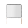 Soulmarie - Mirror, Connects To Dresser - White