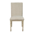 Fiona - Upholstered Dining Chair With Turned Legs (Set of 2) - Light Gray