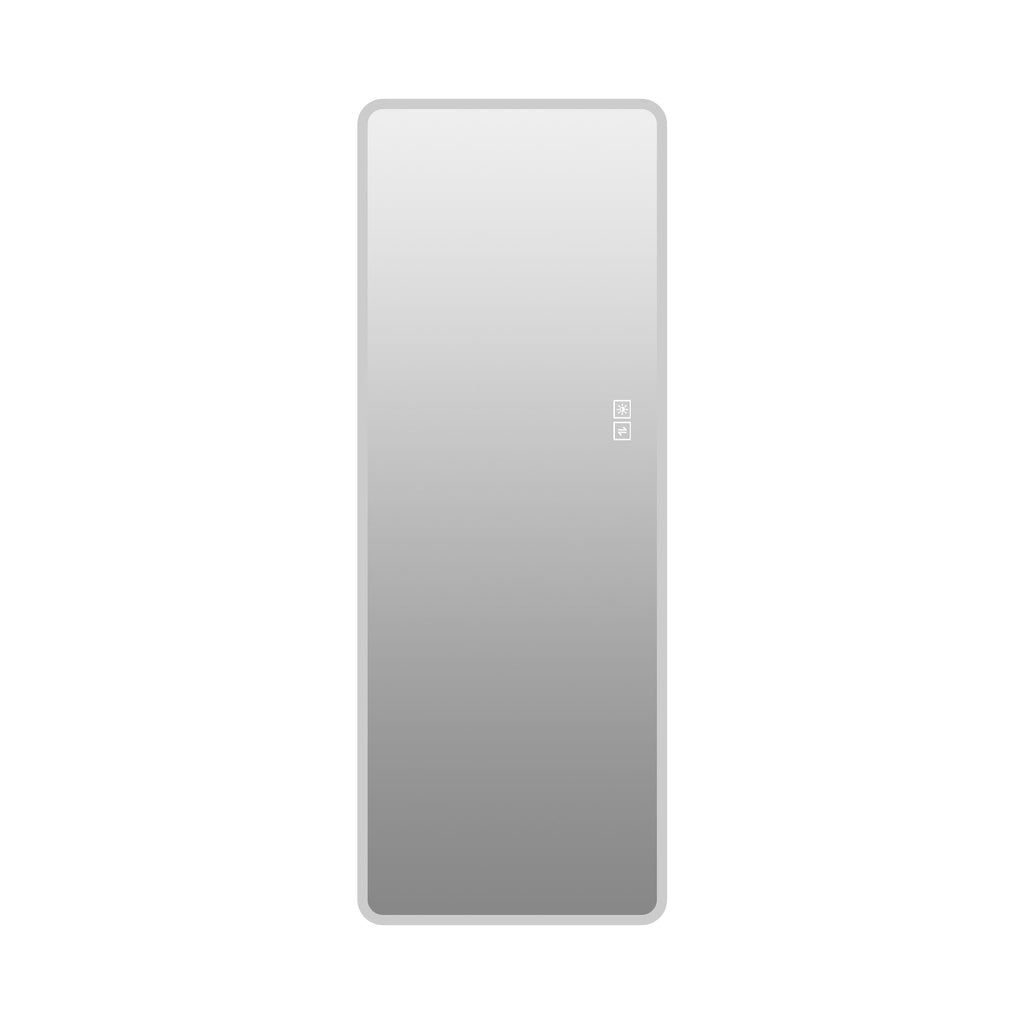 LED Full Length Mirror With Frosted Edge Lighting, 3 Color Temperatures