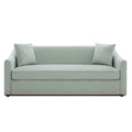 3 Seater Sofa With Wrap Around Armrests And Throw Pillows