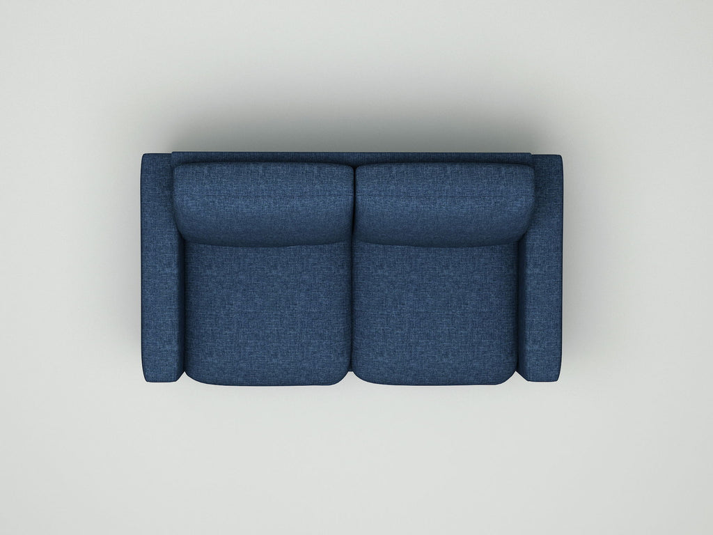 2 Seat Loveseat Sofa, Loose Back Cushion For Living Room