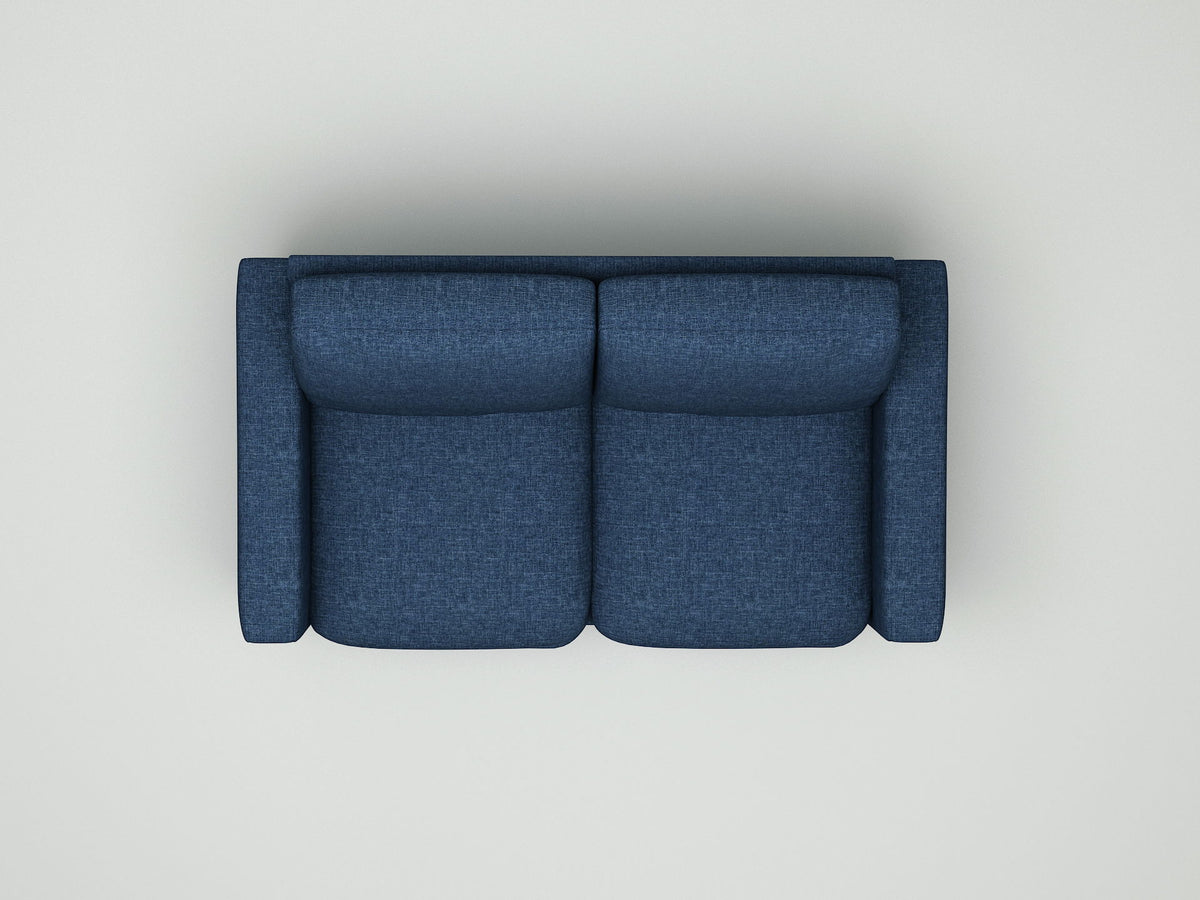 2 Seat Loveseat Sofa, Loose Back Cushion For Living Room