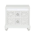 Abigale - 2 Drawer Nightstand With LED - White