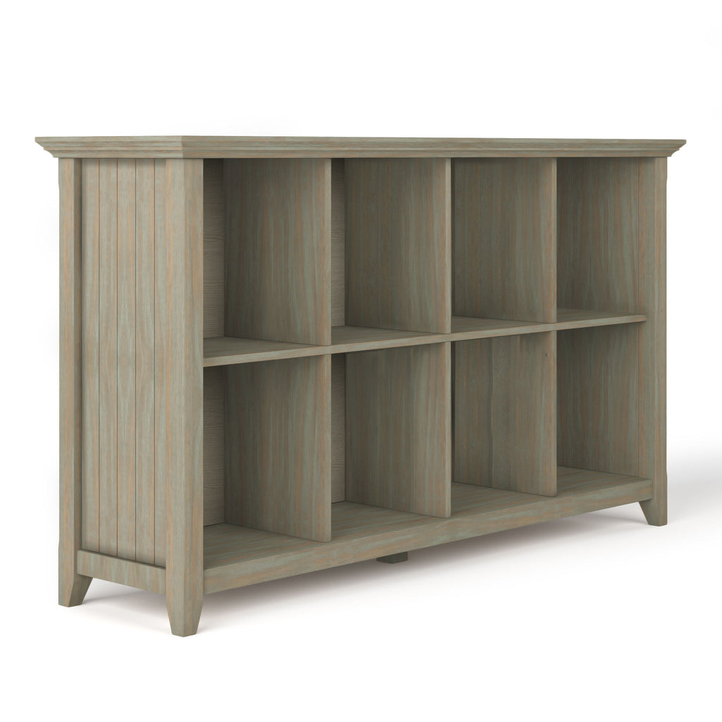 Acadian - 8 Cube Storage Sofa Table - Light Brown