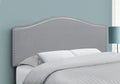 Full Size, Bed Headboard Only, Upholstered Transitional - Gray
