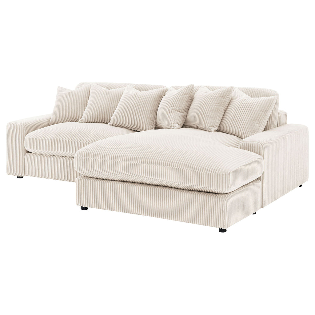 Upton - Reversible Sectional Sofa With Oversized Chaise - Sand