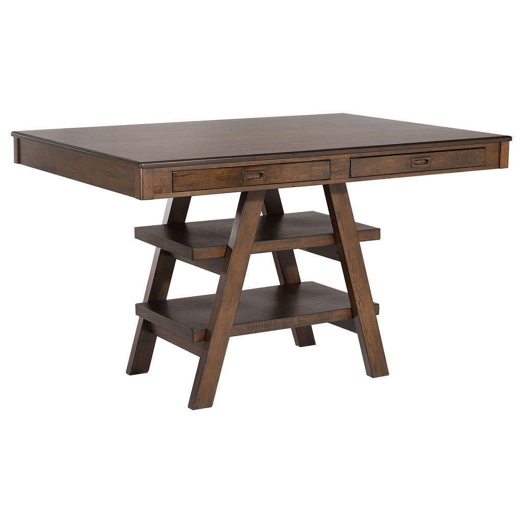 Ferrara - 5 Piece Counter Height Dining Set With Chairs - Walnut
