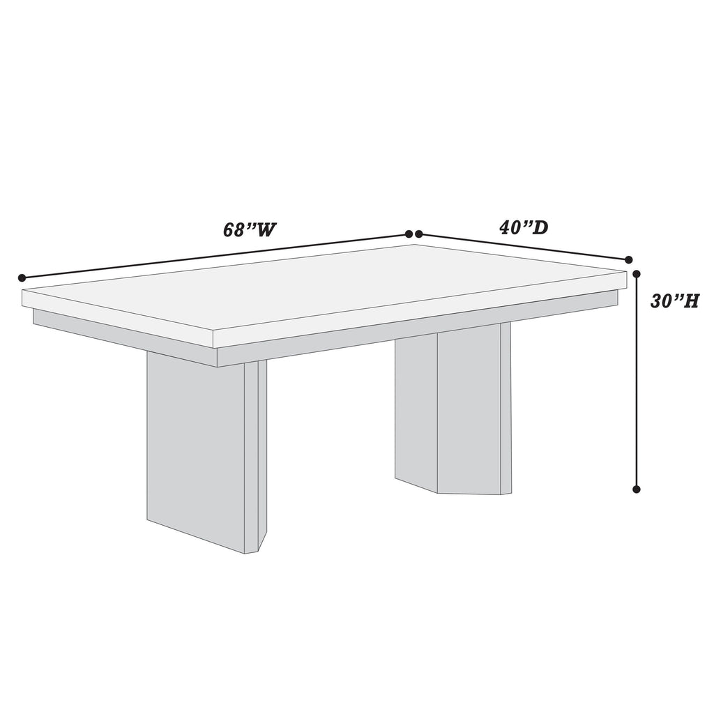 Dining Table For Kitchen - Black / White