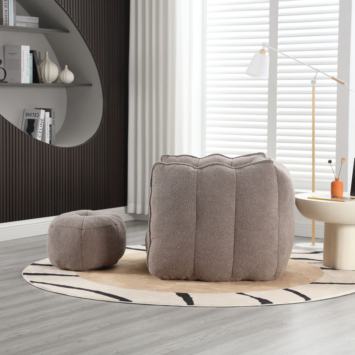 Soft Bean Bag Chair With High Resilient Foam