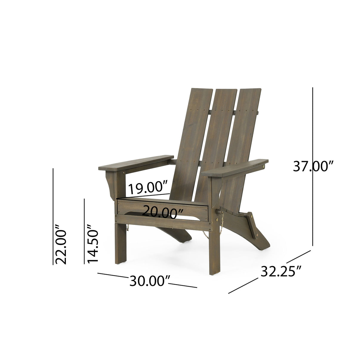 Aurascape - Outdoor Comfort Foldable Adirondack Chair