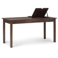 Monroe - Desk - Distressed Charcoal Brown