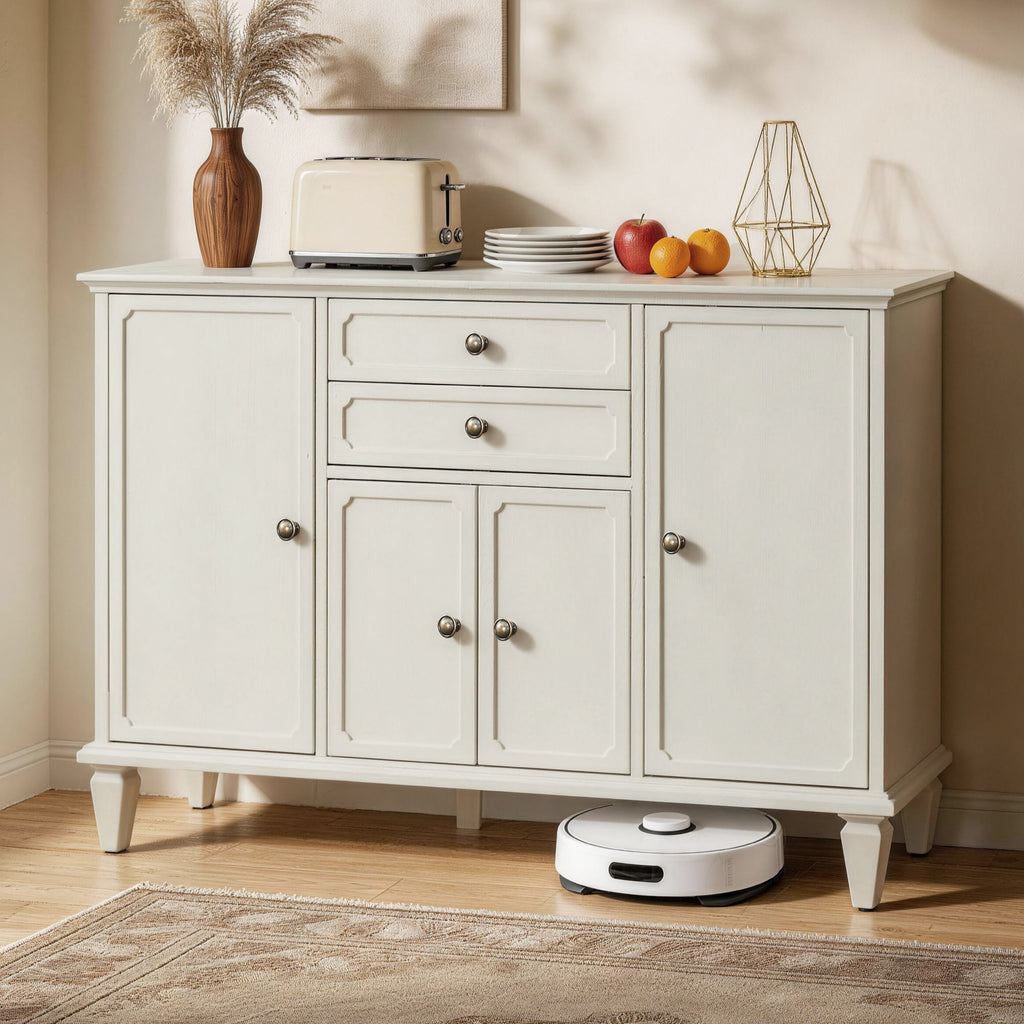 Sideboard Buffet Cabinet With 4 Doors And 2 Drawers, Console For Kitchen