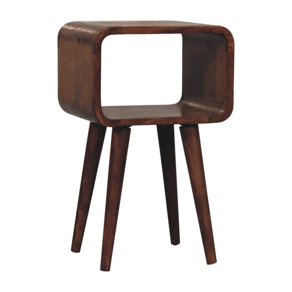 Minimalist Open Curved Nightstand