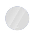 Round LED Bathroom Mirror With Adjustable Lights, Anti Fog & Dimmable For Home Decor - Silver