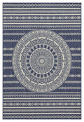 Sunshine - 5'3" X 7'3" Indoor, Outdoor Area Rug - Blue - Polypropylene