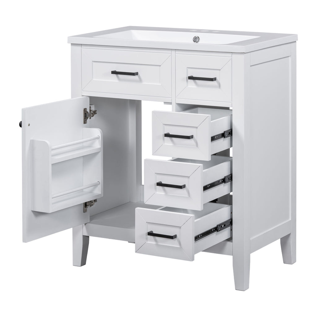 Modern Bathroom Vanity With Sink Combo, 3 Drawers