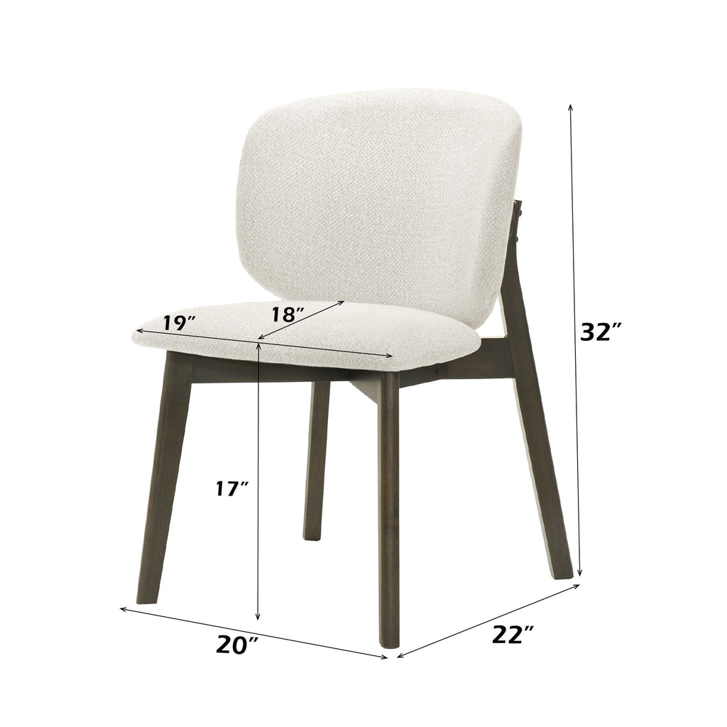 Mallin - Side Chair (Set of 2) - Gray / Walnut