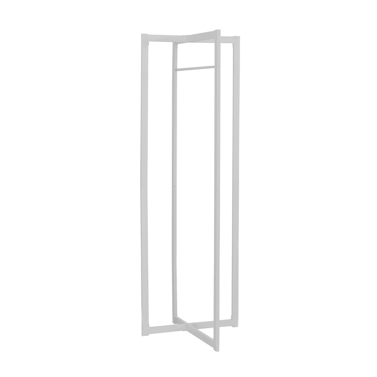 Coat Rack, Hall Tree, Free Standing, Hanging Bar, Entryway, For Contemporary & Modern - White